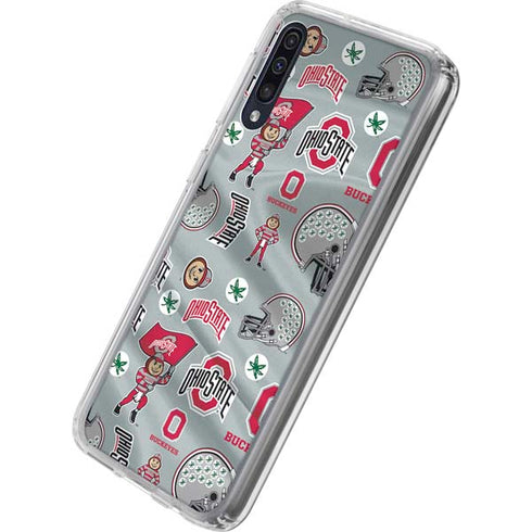Ohio State University Pattern Galaxy A50 Clear Case